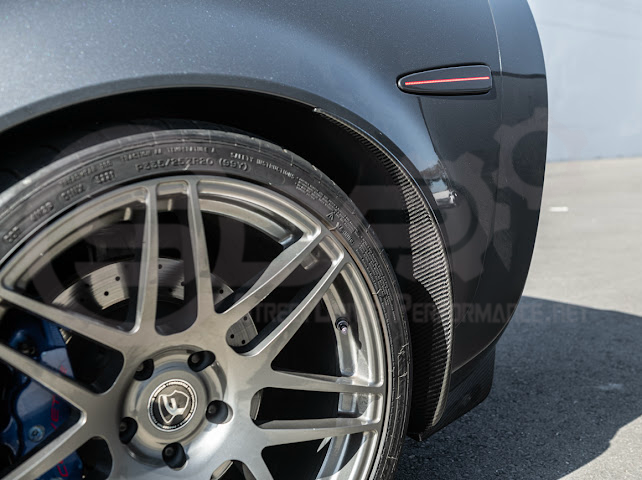 2005-2013 Chevrolet Corvette C6 |Z06 ZR1 STYLE CARBON FIBER Front & Rear Splash Guard Mud Flaps